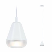 LED Pendelleuchte Luia Satin/Signalweiß IP44 GU10 max. 10W Pendellänge verstellbar