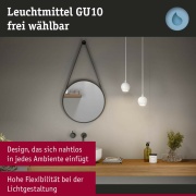 LED Pendelleuchte Shima Signalweiß IP44 GU10 max. 10W  Pendellänge verstellbar