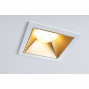 Cole Coin Basisset 3er-Set Weiß/Gold matt eckig LED Einbauleuchte IP44 3-Step-Dim 2700K 470lm 230V