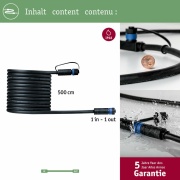 Plug & Shine Verlängerungs-Kabel 5m 1 Ausgang IP68