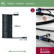 Plug & Shine Verlängerungs-Kabel 10m 1 Ausgang IP68