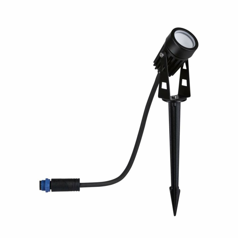 Paulmann Plug & Shine LED Gartenstrahler Warmweiß Einzelspot  IP65 3000K 3,5W   Schwarz