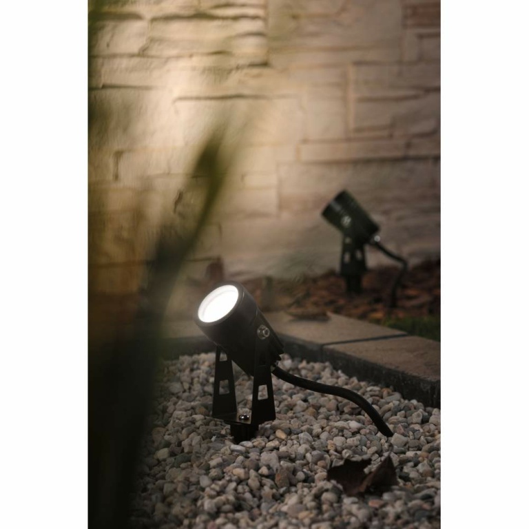 Paulmann Plug & Shine LED Gartenstrahler Warmweiß Einzelspot  IP65 3000K 3,5W   Schwarz