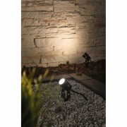 Plug & Shine LED Gartenstrahler Warmweiß Einzelspot  IP65 3000K 3,5W   Schwarz