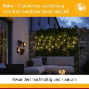 Solar Lichterkette Soala IP44 3000K 1lm/m Schwarz