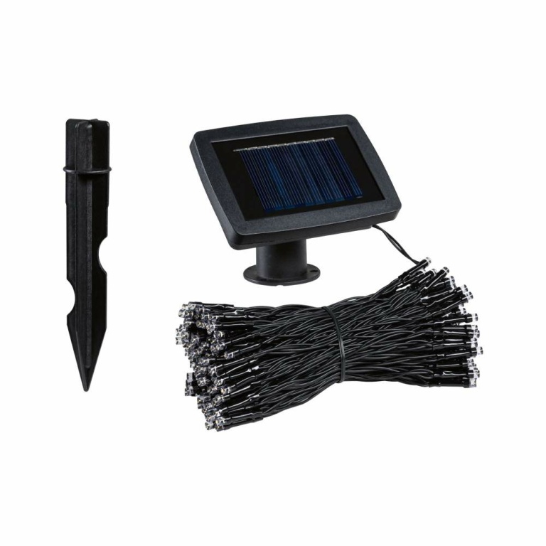 Paulmann Solar LED-Lichterkette Aurinka 21,9 m IP44 3000K Schwarz