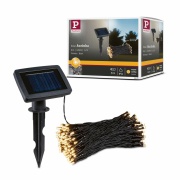 Solar LED-Lichterkette Aurinka 21,9 m IP44 3000K Schwarz