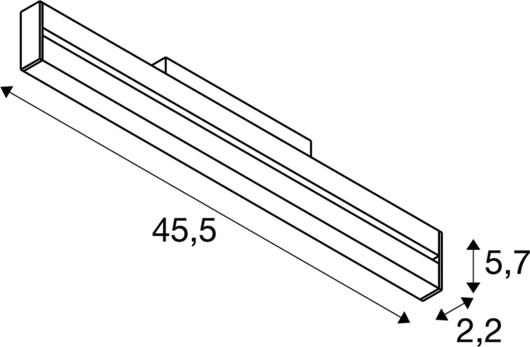 SLV IN-LINE 46, 48V Spot, Move, Darklight Reflector, DALI, schwarz, 14W, 1250lm, 4000K, CRI90, 35°