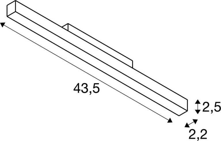 SLV IN-LINE 44, 48V Spot, opal, DALI, weiß, 14W, 1450lm, 4000K, CRI90, 95°