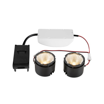 SLV NEW TRIA® 155, DOUBLE LED-Modul, 2700K, 38°, PHASE, schwarz