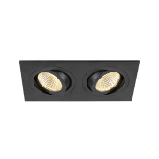 NEW TRIA® 155, DOUBLE LED-Modul, 2700K, 38°, PHASE, schwarz