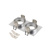 NEW TRIA® 155, Deckeneinbauring, L: 17 B: 9 H: 4cm, zweiflammig, IP 20, aluminium