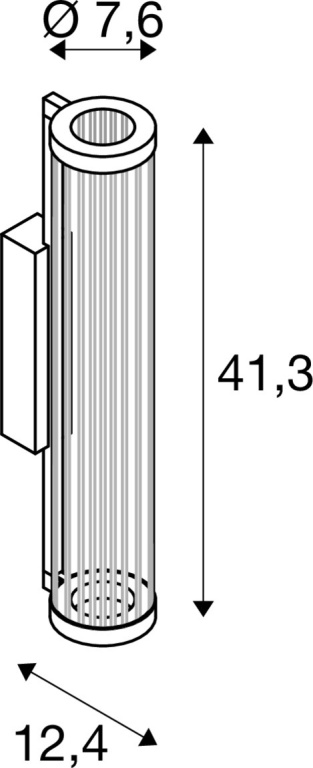 SLV QUIMERA, Wandaufbauleuchte, 2700/3000K, PHASE, gebürstet messing