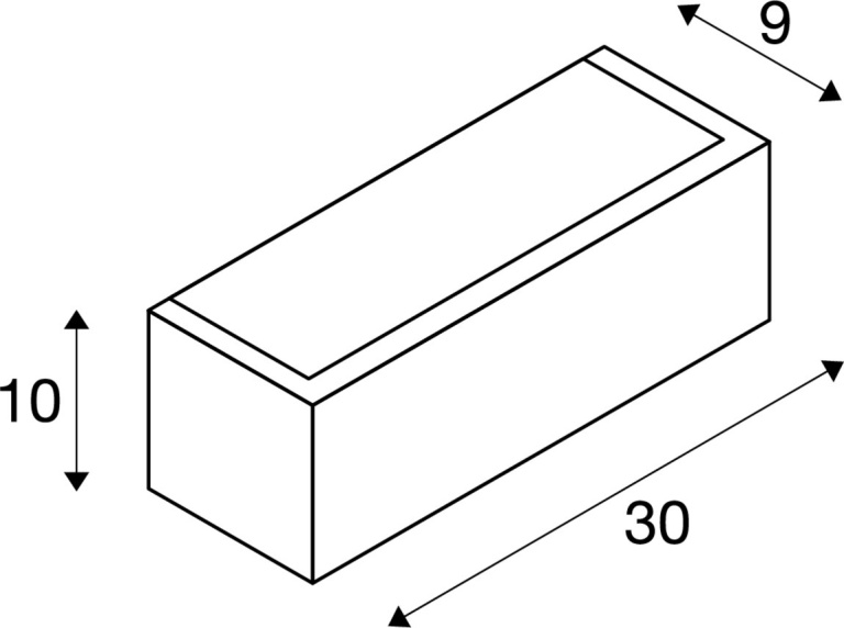 SLV CHROMBO, Wandaufbauleuchte, quadratisch, 3000K, 8 W, PHASE, 120°, schwarz