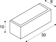 CHROMBO, Wandaufbauleuchte, quadratisch, 3000K, 8 W, PHASE, 120°, schwarz