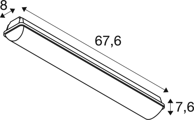 SLV WATERPROOF V, DALI 600 18W 840 IP66