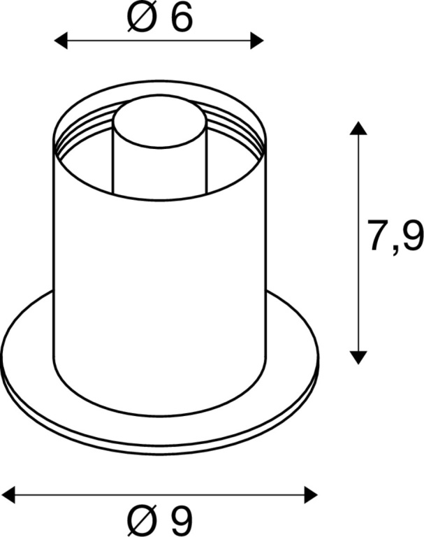 SLV VARYT, Tischleuchte, rund, 1x max. 6W, E14, schwarz