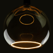 LED Floating Globe 300, LED-Leuchtmittel, smokey black, E27, PHASE, 8W, 1900K