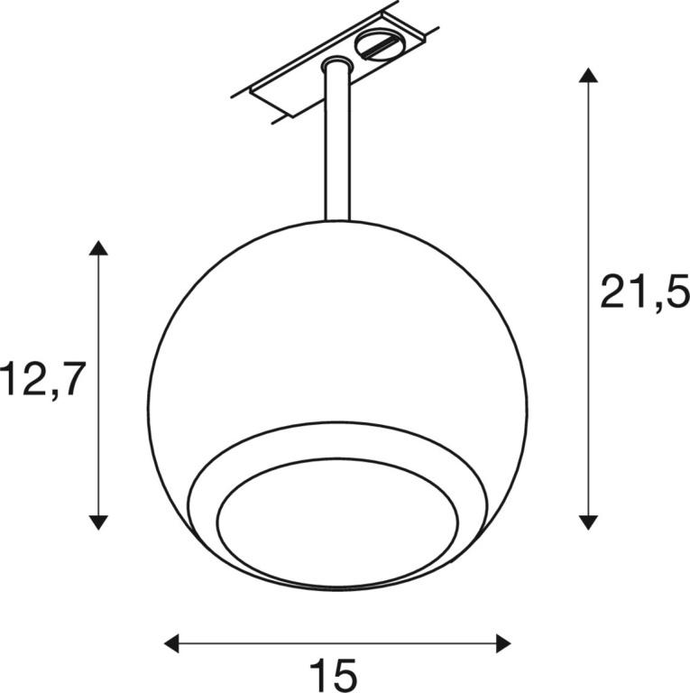 SLV LIGHT EYE ® 150, 1 Phasen  Spot, rund, GU10, 1x max. 13W, matt schwarz