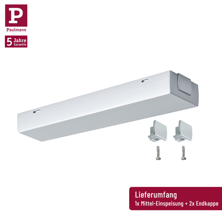 Paulmann URail Einspeisung Mitte Chrom matt max. 1000W