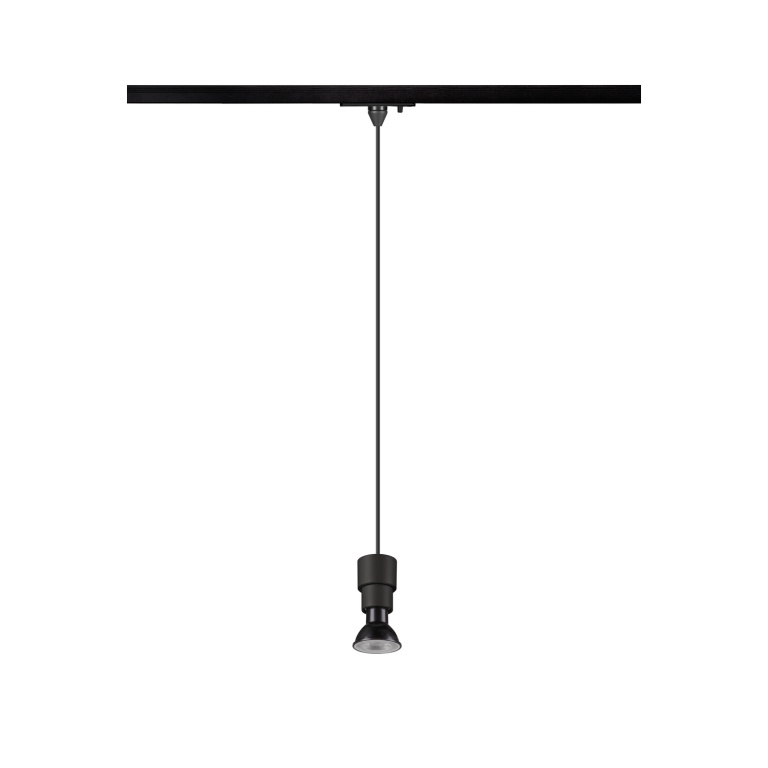 SLV PURI 2.0 Basic, 1 Phasen  Pendelleuchte, GU10, Pendellänge 200cm, 1x max. 6W, schwarz