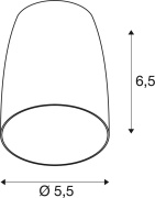 PURI 2.0 Dome, Leuchtenschirm, H: 6.5 cm, weiß