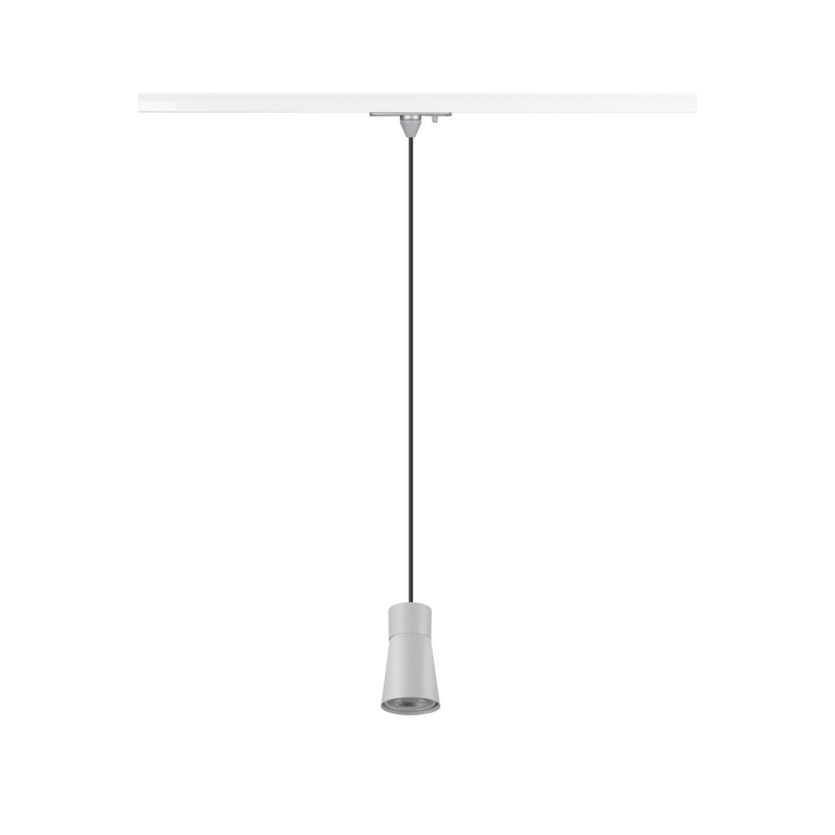 SLV PURI 2.0 Cone, 1 Phasen  Pendelleuchte, GU10, Pendellänge 200cm, 1x max. 6W, grau