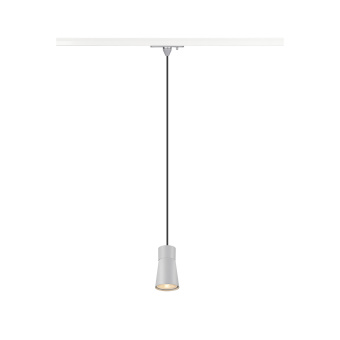 SLV PURI 2.0 Cone, 1 Phasen  Pendelleuchte, GU10, Pendellänge 200cm, 1x max. 6W, grau