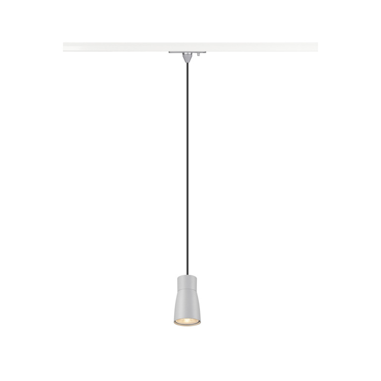 SLV PURI 2.0 Dome, 1 Phasen  Pendelleuchte, GU10, Pendellänge 200cm, 1x max. 6W, grau