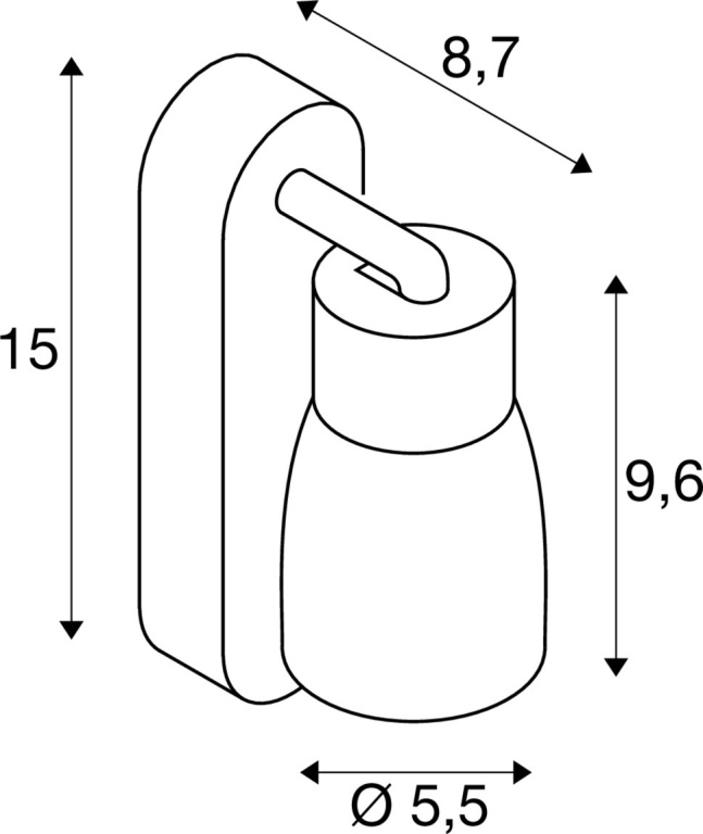 SLV PURI 2.0 Dome, Wand- und Deckenaufbauleuchte, Schalter, rechteckig, 1x max. 6W GU10, weiß