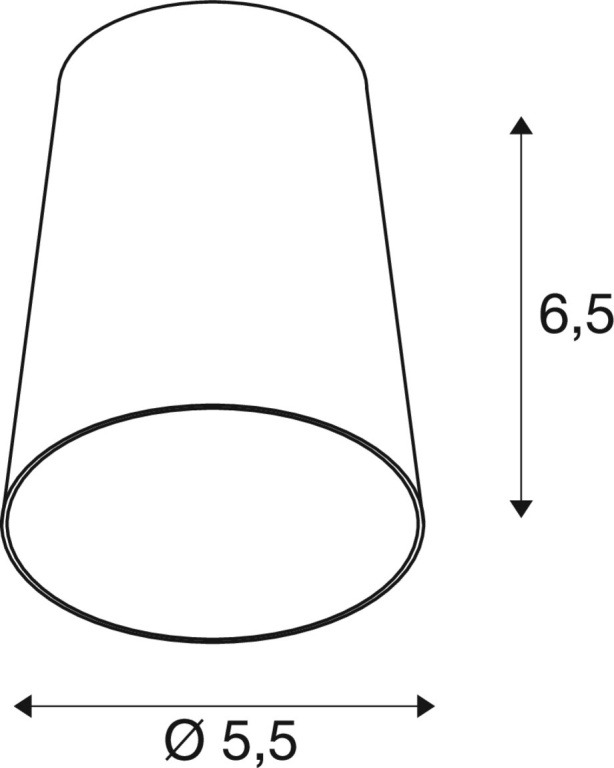 SLV PURI 2.0 Cone, Leuchtenschirm, H: 6.5 cm, aluminium