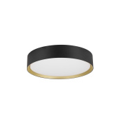 DECONA, Wand- und Deckenaufbauleuchte, rund, 2700/3000K, 18W, PHASE, schwarz / gold