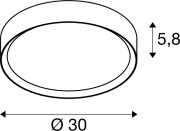 DECONA, Wand- und Deckenaufbauleuchte, rund, 2700/3000K, 18W, PHASE, schwarz