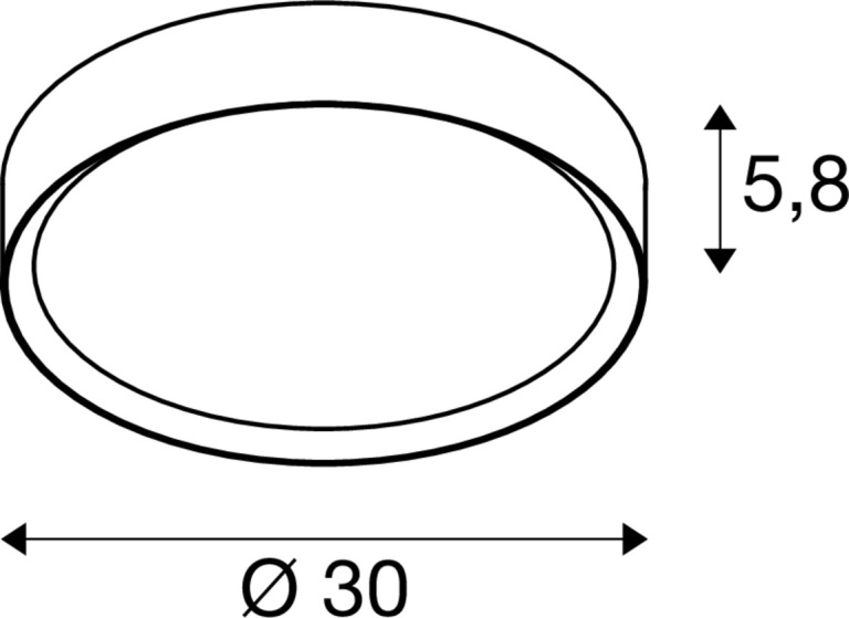 SLV DECONA, Wand- und Deckenaufbauleuchte, rund, 2700/3000K, 18W, PHASE, weiß / gold