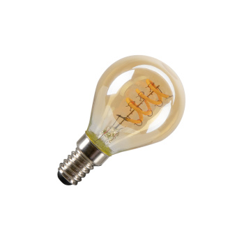 SLV LED G45, LED-Leuchtmittel, gold, E14, PHASE, 2W, 2200K