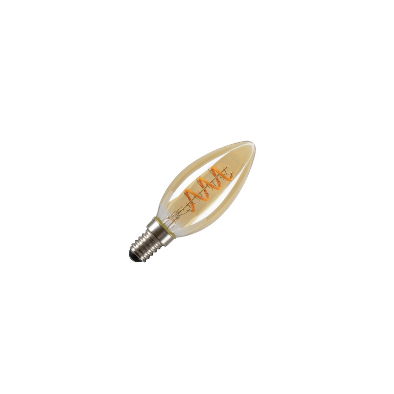 SLV LED C35, LED-Leuchtmittel, gold, E14, 2W, 2200K