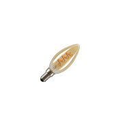 LED C35, LED-Leuchtmittel, gold, E14, 2W, 2200K