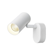 NOBLO®, Wand- und Deckenaufbauleuchte, single, rund, 2000-3000K, 8W, Dim-to-Warm, PHASE, 36°, weiß