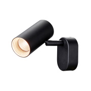 NOBLO®, Wand- und Deckenaufbauleuchte, single, rund, 2000-3000K, 8W, Dim-to-Warm, PHASE, 36°, schwarz