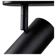 NOBLO®, Wand- und Deckenaufbauleuchte, triple, rund, 2000-3000K, 22W, Dim-to-Warm, PHASE, 36°, schwarz