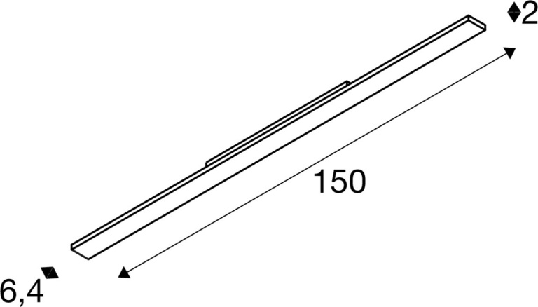 SLV SIGHT EASY, 3 Phasen  Spot, rechteckig, 4000K, 41W, DALI, 25°, schwarz