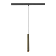 GRIP! S, 48V Pendelleuchte, Pendellänge 200cm, 2700 K, 29°, DALI, bronze / schwarz