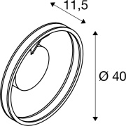 ONE, Wand- und Deckenaufbauleuchte, rund, 2700/3000K, 14W, PHASE, 130°, messing