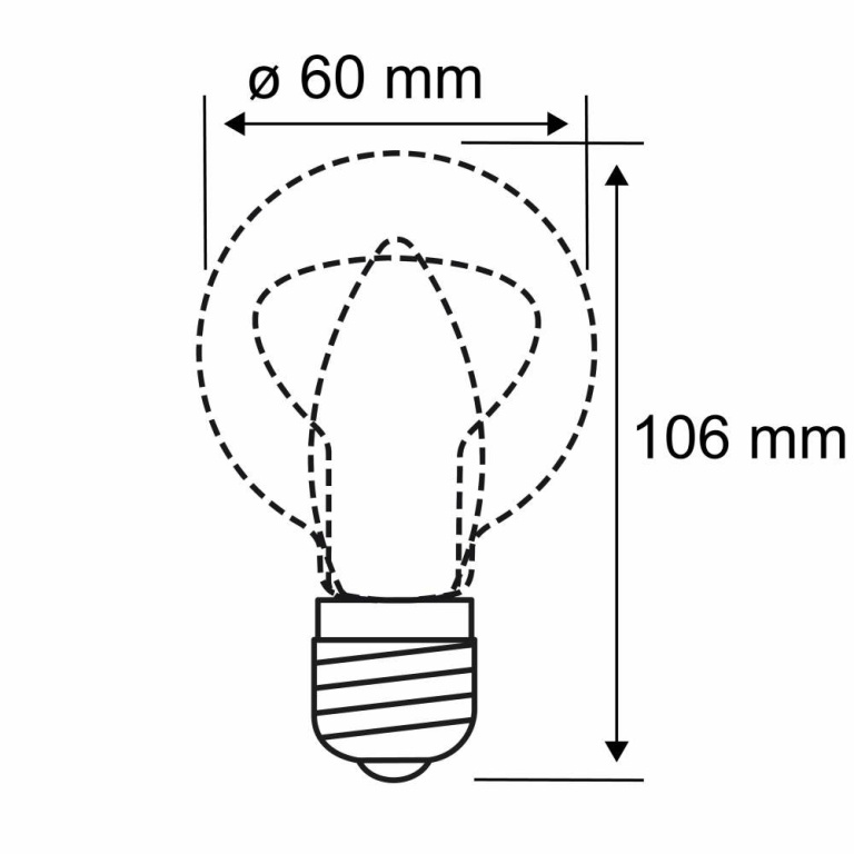 Paulmann Eco-Line Filament 230V LED Birne E27 1er-Set  1055lm 5W 3000K  Klar