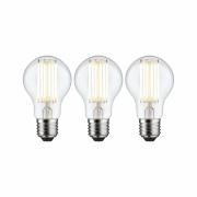 Eco-Line Filament 230V LED Birne E27 3er-Pack  1055lm 5W 3000K  Klar