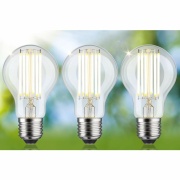 Eco-Line Filament 230V LED Birne E27 3er-Pack  1055lm 5W 3000K  Klar