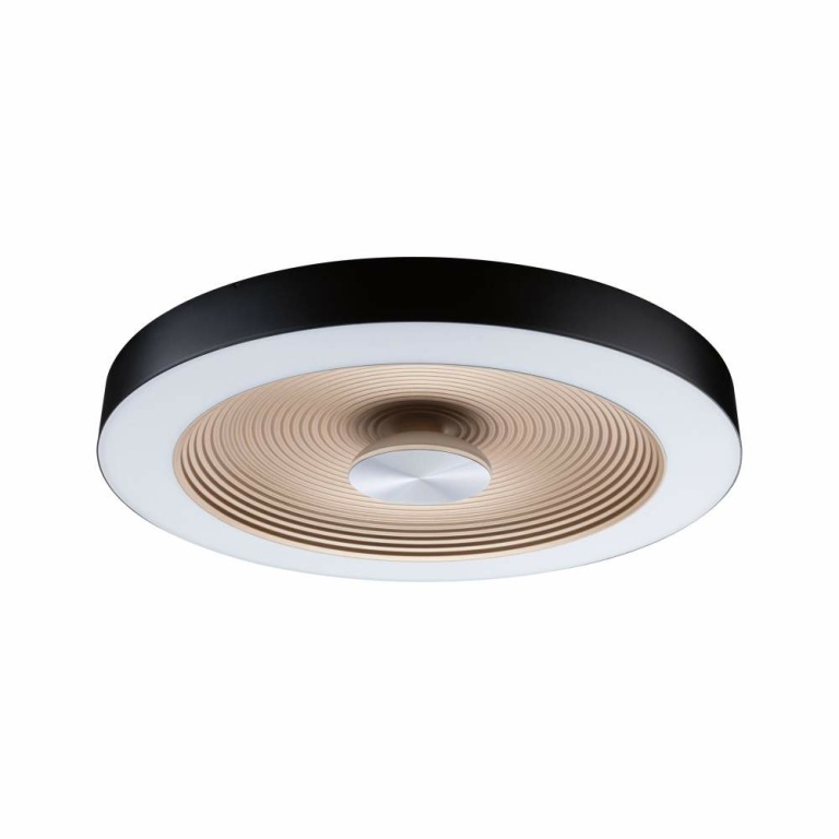 Paulmann LED Deckenleuchte Volea Schwarz/Gold 500lm / 2400lm 4 / 1x18,5W IP44 3000K dimmbar