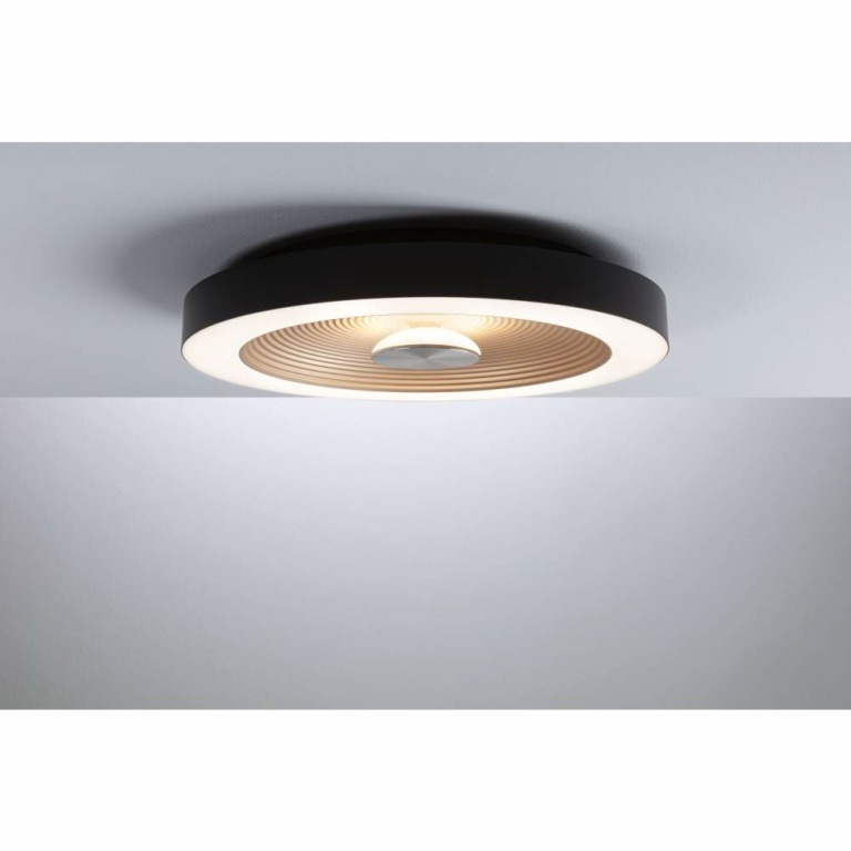 Paulmann LED Deckenleuchte Volea Schwarz/Gold 500lm / 2400lm 4 / 1x18,5W IP44 3000K dimmbar