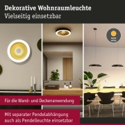 LED Deckenleuchte Volea Schwarz/Gold 500lm / 2400lm 4 / 1x18,5W IP44 3000K dimmbar