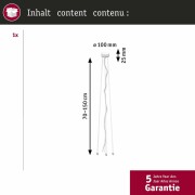 Pendelabhängung für Volea Deckenleuchte Weiß/Silber